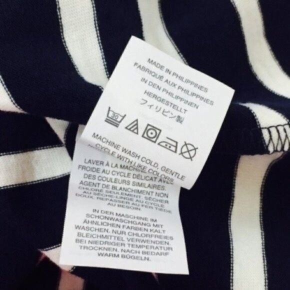 NWT!!! J Crew womans sweatshirt size Large BoxSbelted long sleeve striped - Picture 5 of 7